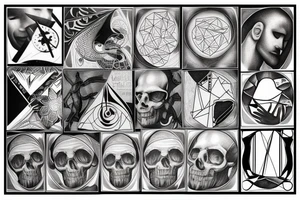 Sketch Michelangelos creation of Adam tattoo idea
