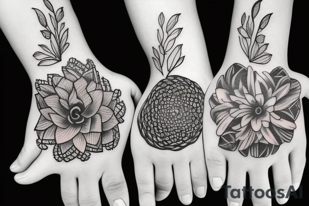 Nearly touching hands tattoo idea