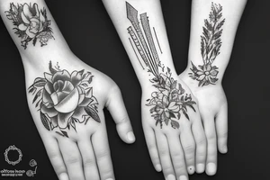 Nearly touching hands tattoo idea