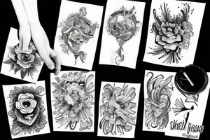 Two Hands reach for each other tattoo idea