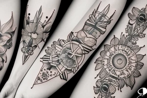 Two Hands close-up reaching for each other tattoo idea