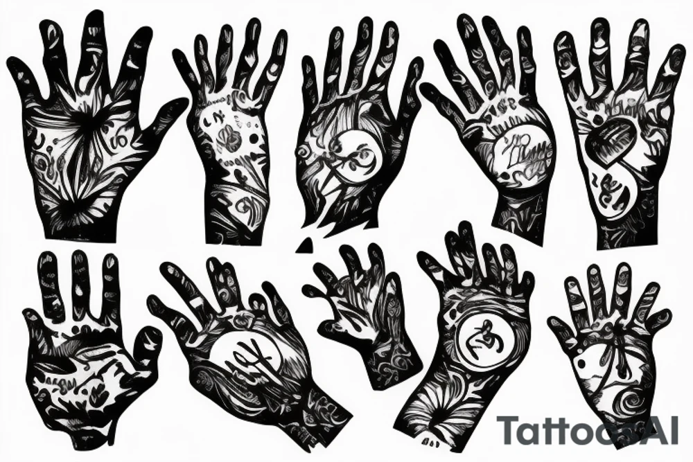 Hands tattoo idea