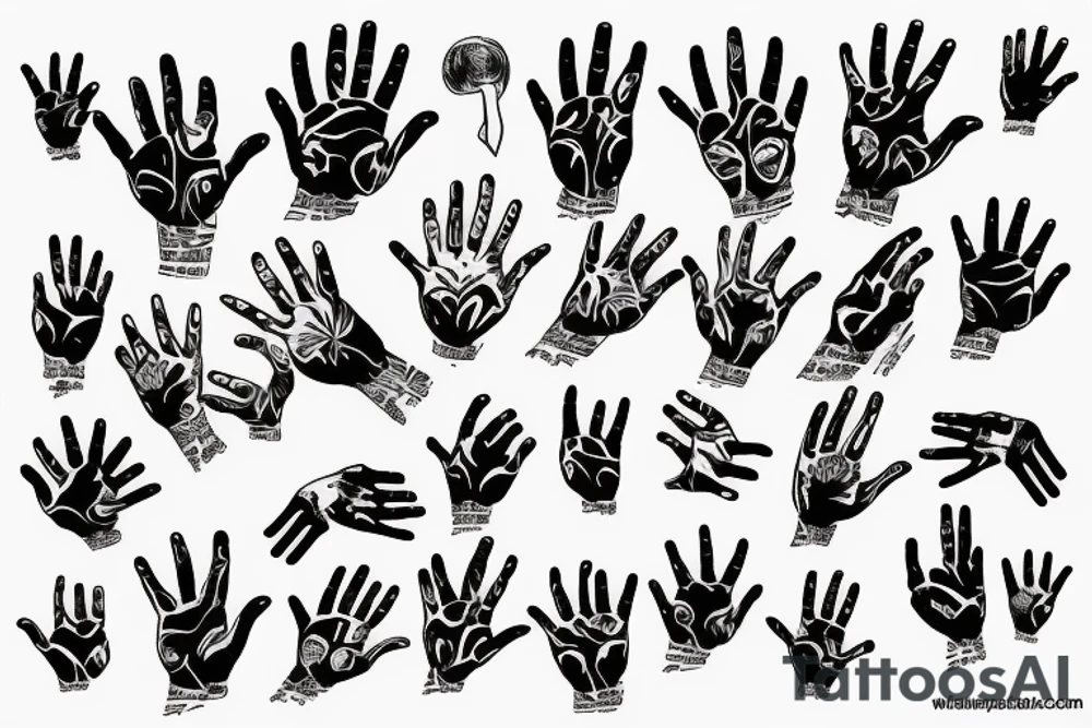 Hands tattoo idea