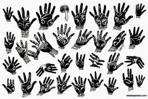 Hands tattoo idea