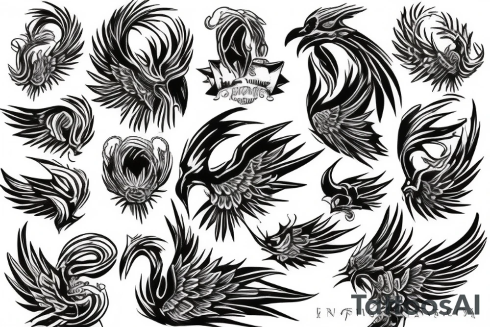 Phoenix tattoo idea