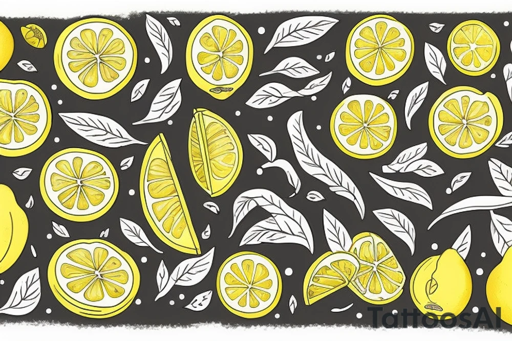 lemon with hundred dollar tattoo idea