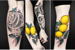 lemon with hundred dollar tattoo idea