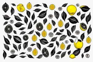 lemon with hundred dollar tattoo idea