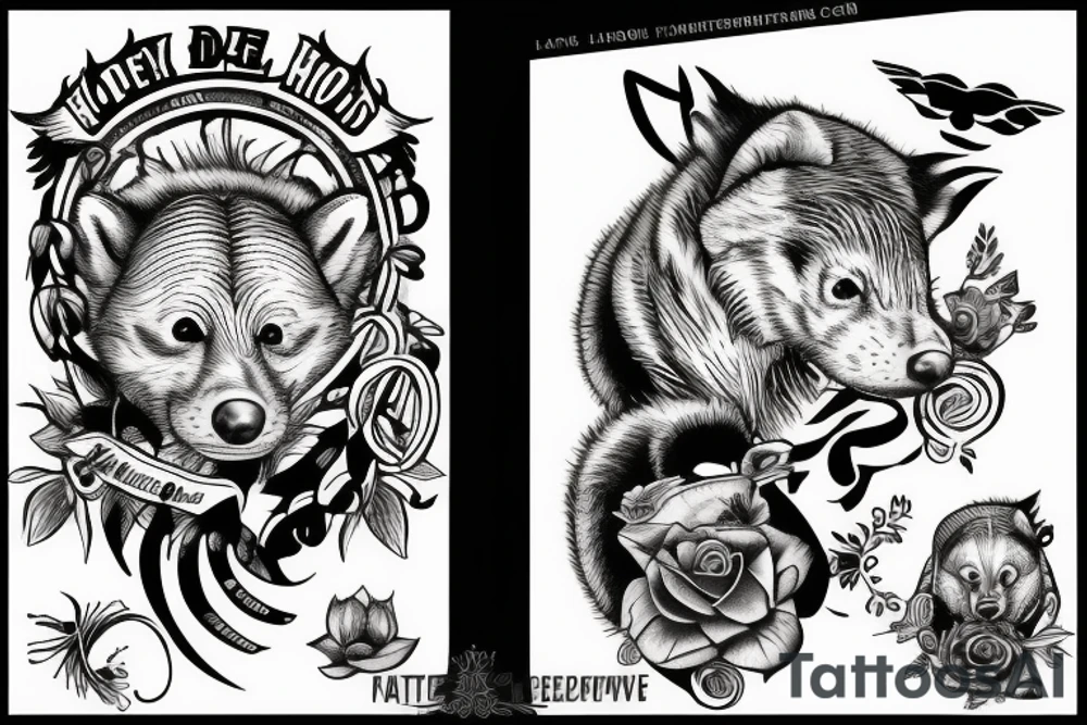 honey badger tattoo idea