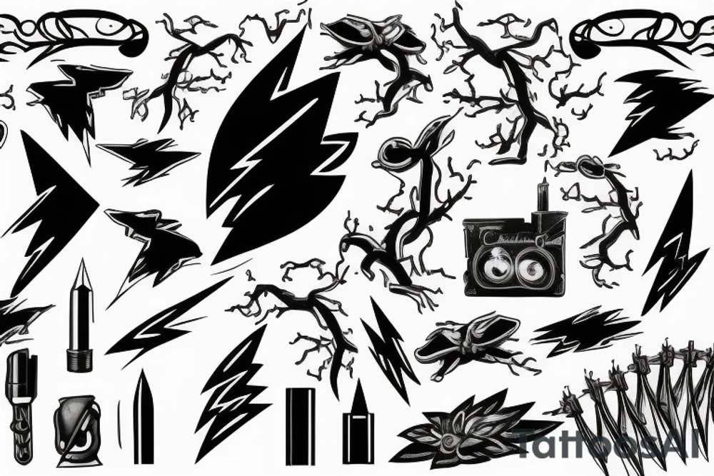 lightning tattoo idea