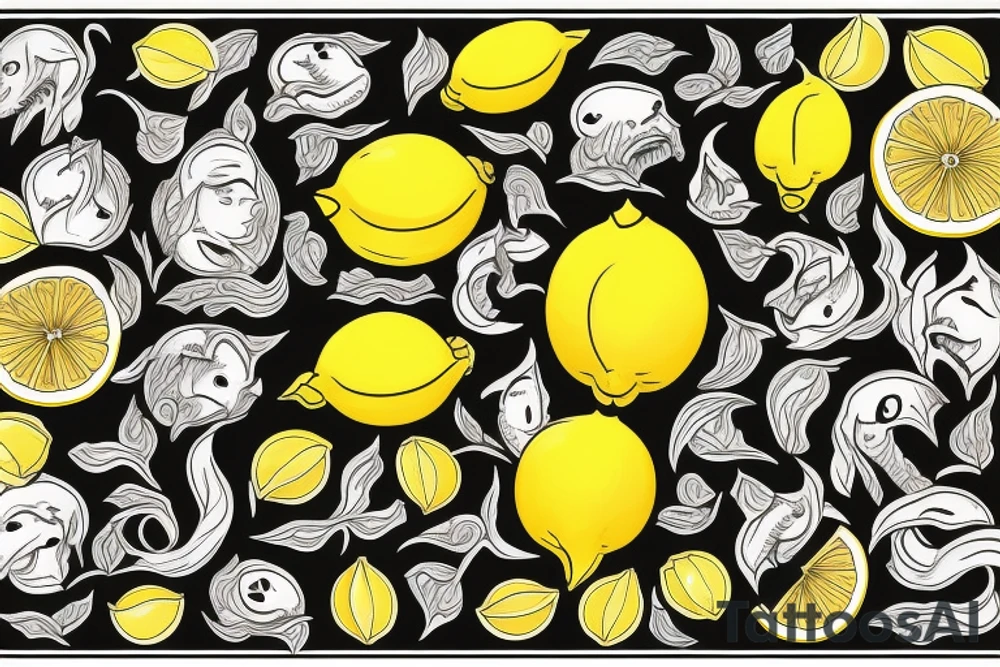 lemon with hundred dollar tattoo idea
