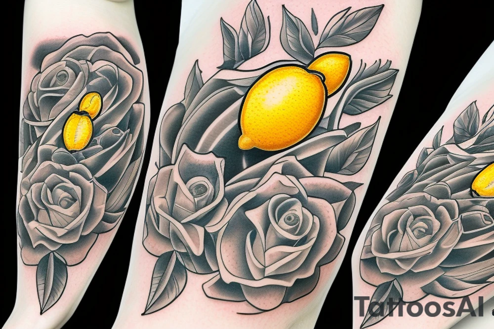 lemon  hundred dollar tattoo idea