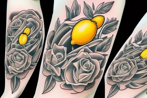 lemon  hundred dollar tattoo idea