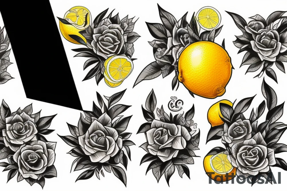 lemon  hundred dollar tattoo idea