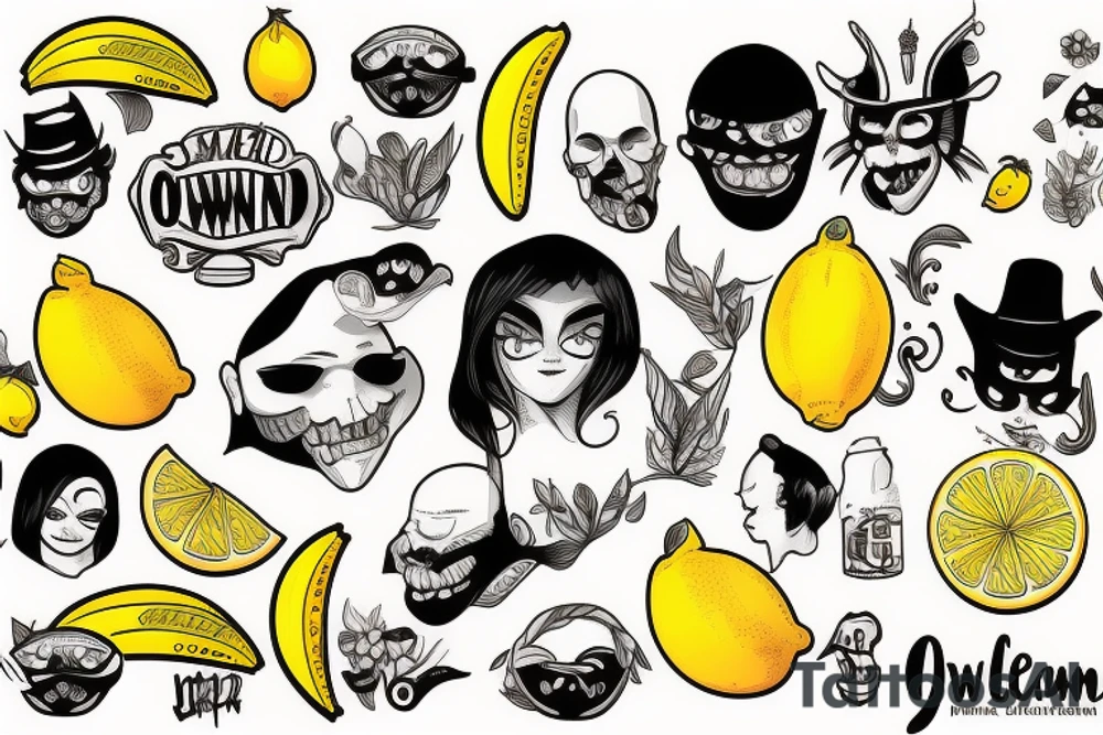 lemon  hundred dollar tattoo idea