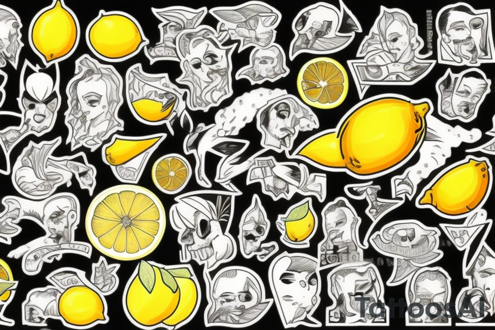 lemon  hundred dollar tattoo idea