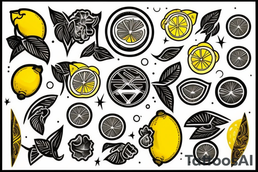 lemon hundred dollar tattoo idea