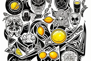 lemon hundred dollar tattoo idea