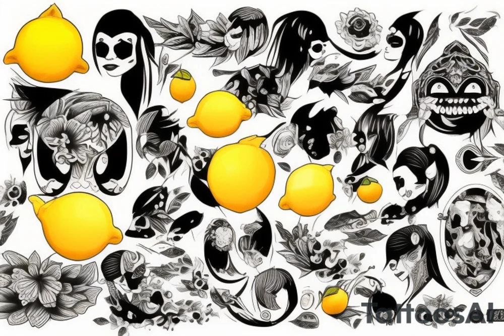 lemon hundred dollar tattoo idea