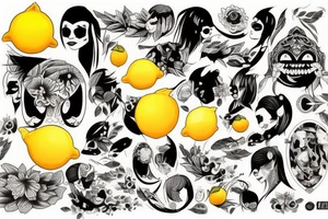 lemon hundred dollar tattoo idea