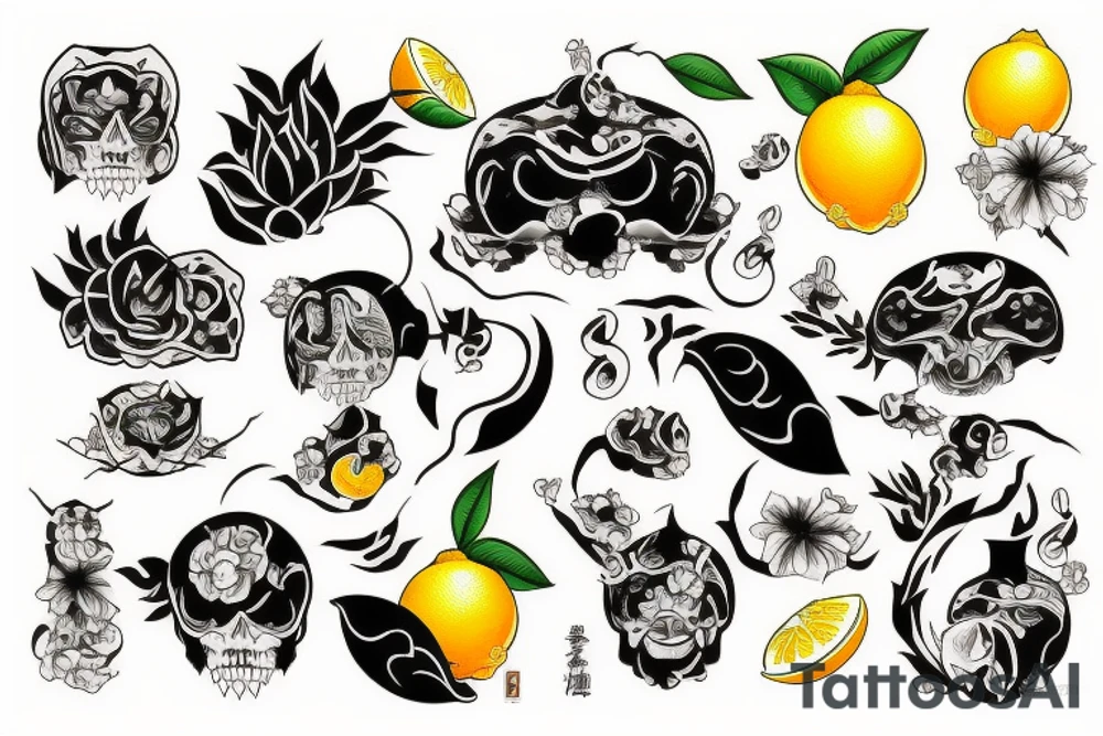 lemon hundred dollar tattoo idea