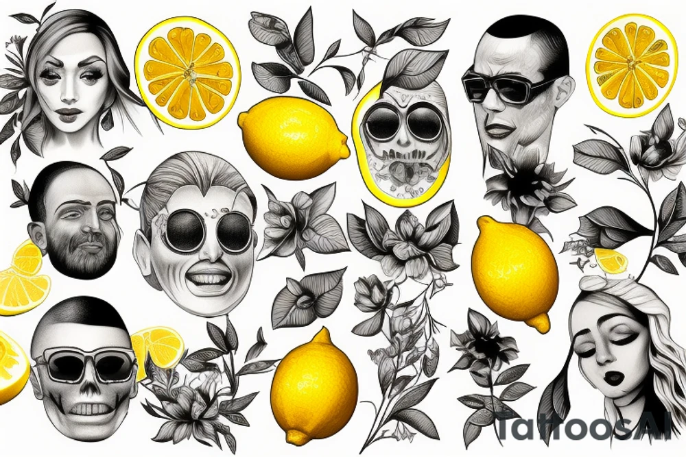 lemon hundred dollar tattoo idea