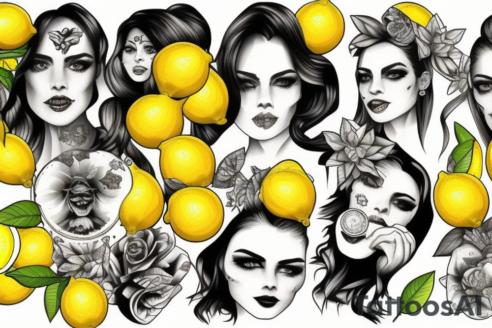 lemon hundred dollar tattoo idea