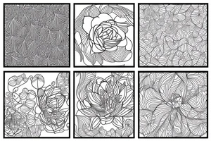 A single line delicate tattoo with a lotus/peony/phoenix with elements of fine lines and dots & circles behind it tattoo idea