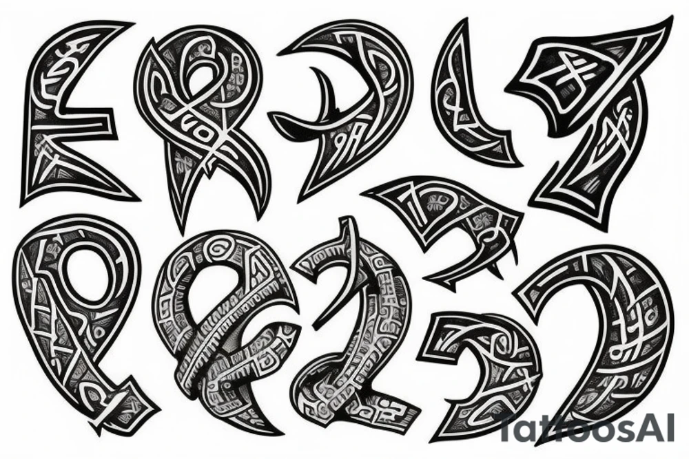 Runes tattoo idea