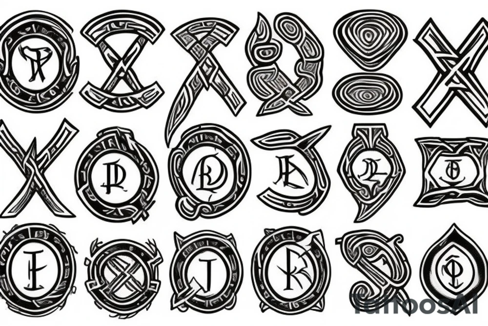 Runes tattoo idea