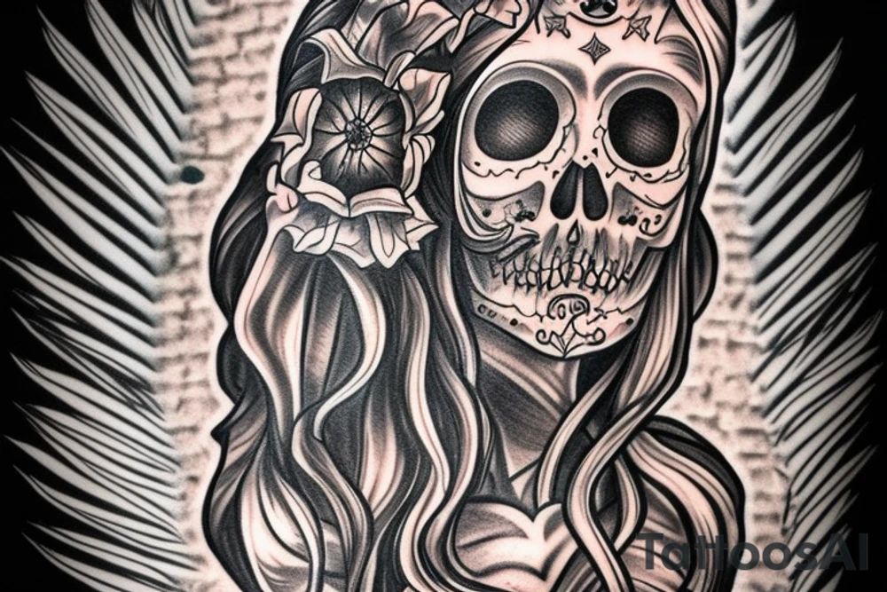 santa muerte tattoo idea