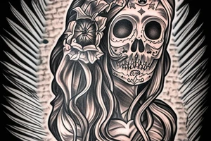 santa muerte tattoo idea