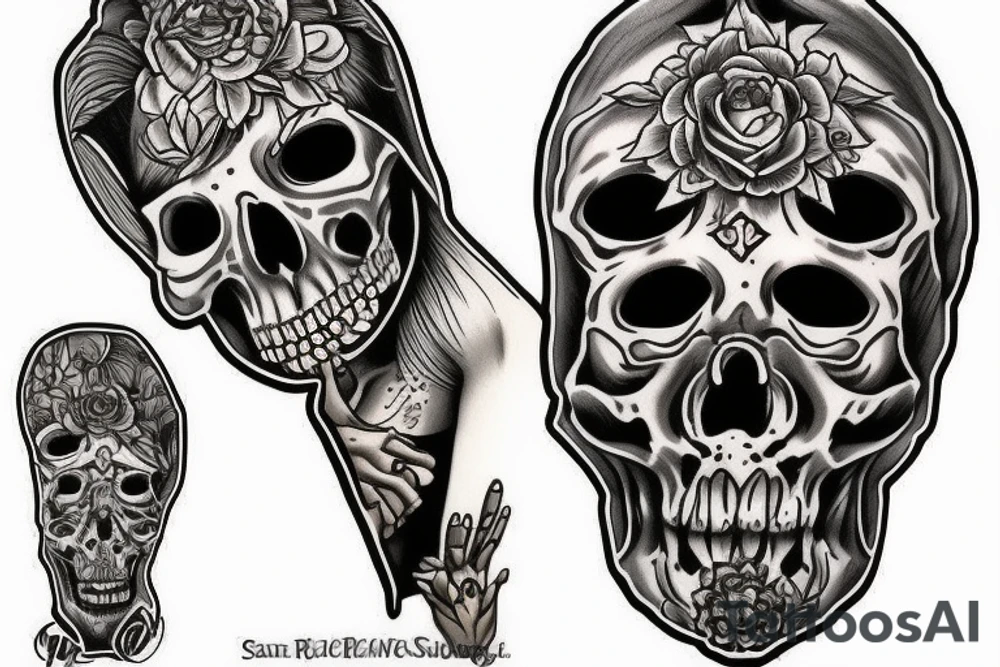 santa muerte tattoo idea