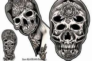 santa muerte tattoo idea