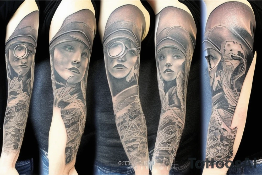boy in hat tattoo idea