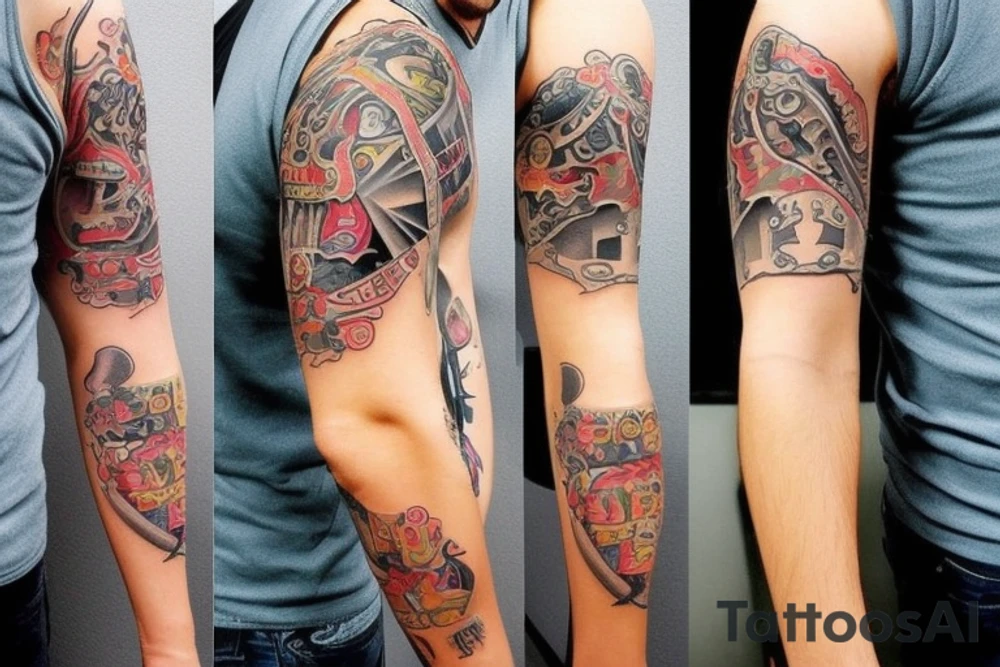 boy in hat tattoo idea