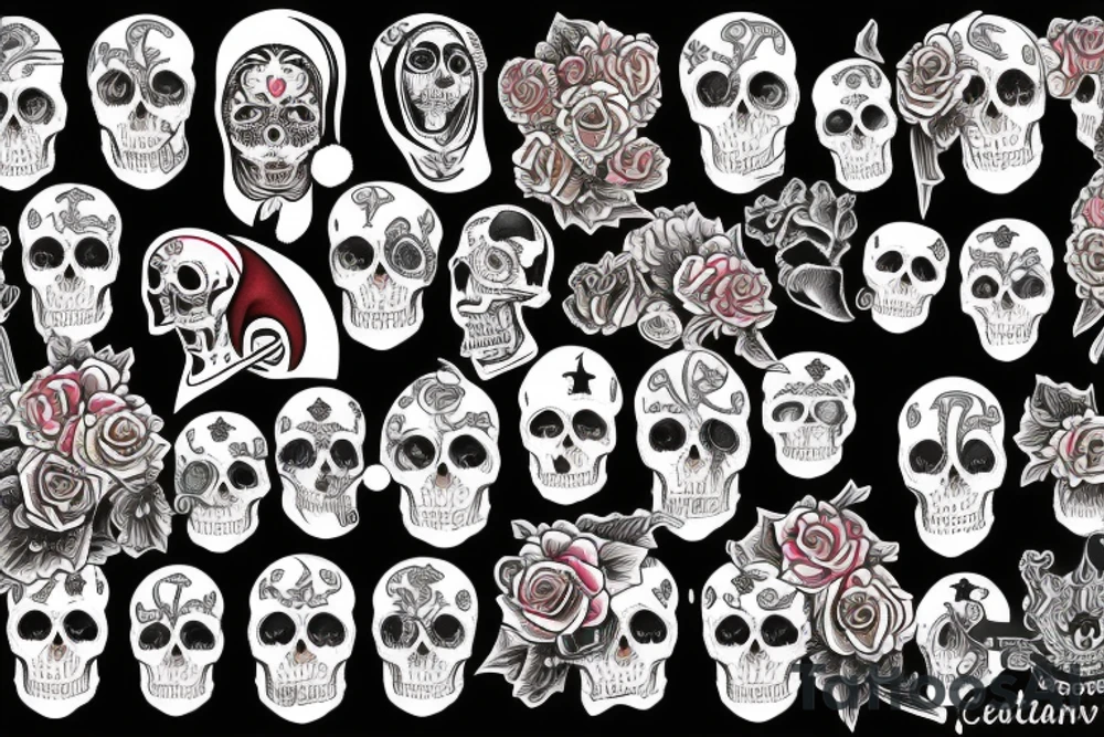 santa muerte tattoo idea
