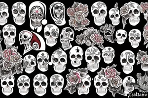 santa muerte tattoo idea