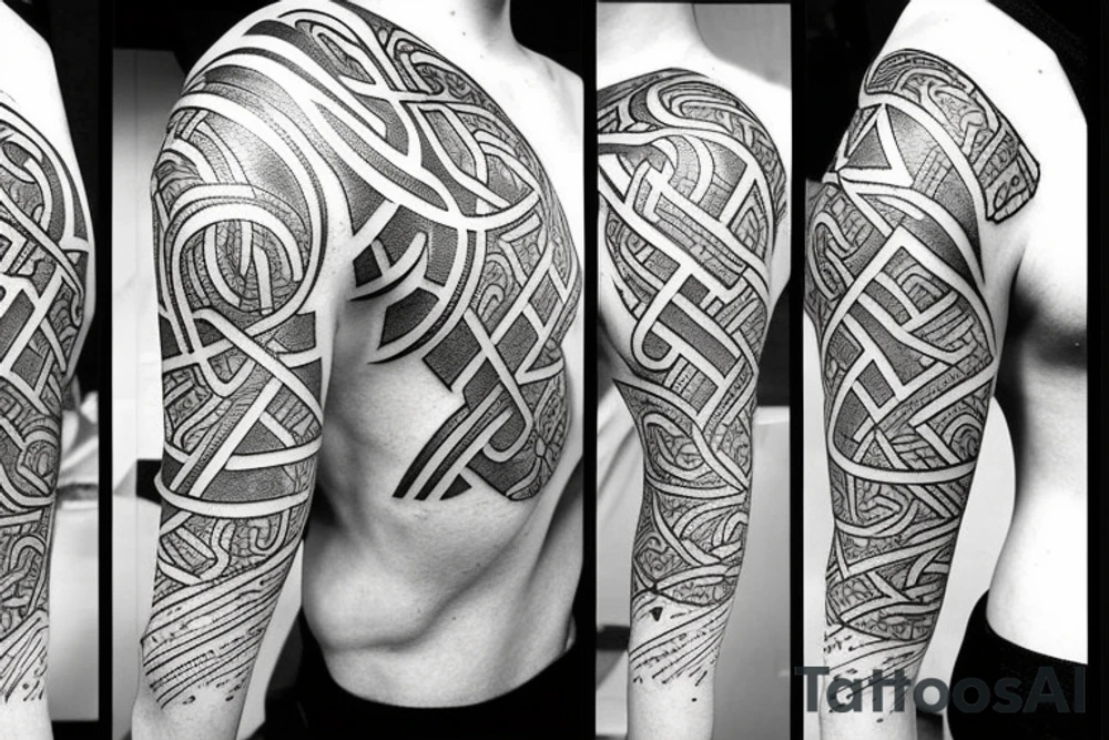 Scandinavian runes tattoo idea