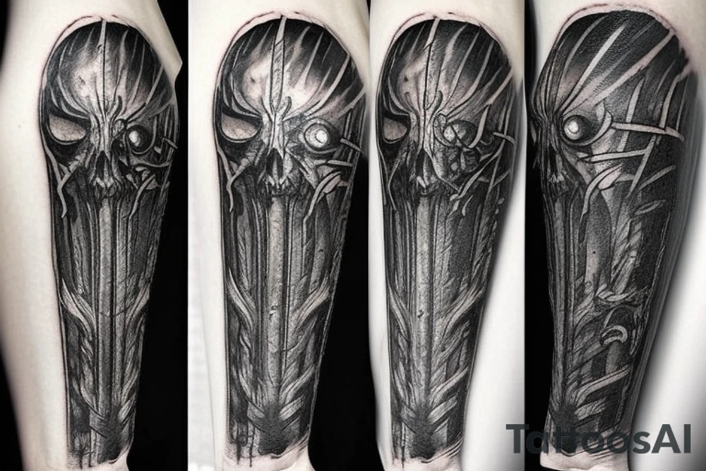 artorius dark souls full sleve tattoo idea