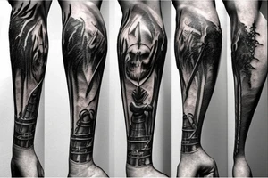 artorius dark souls full sleve tattoo idea