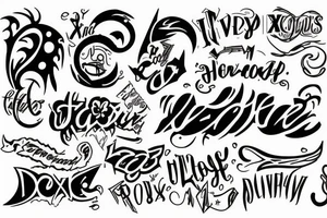 word "XD" tattoo idea