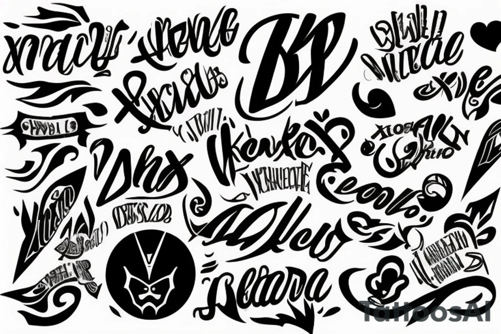 word "XD" tattoo idea