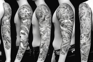 armore full sleeve tattoo idea