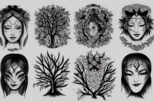 sacura tree tattoo idea