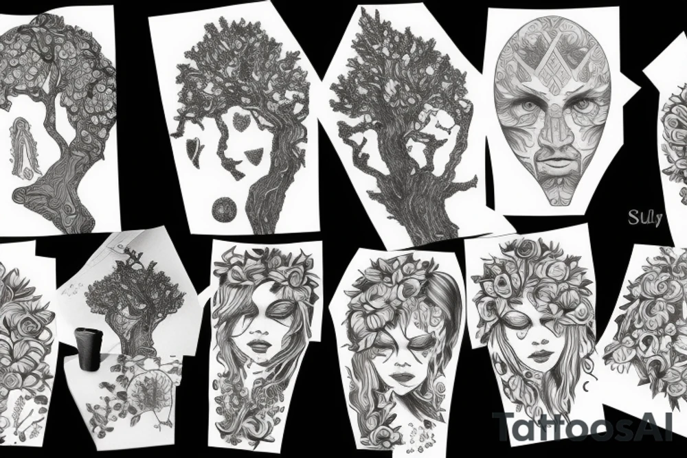 sacura tree tattoo idea