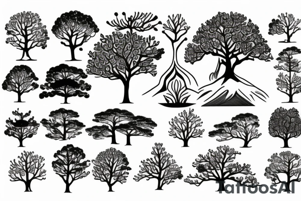 sacura tree tattoo idea