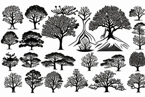 sacura tree tattoo idea
