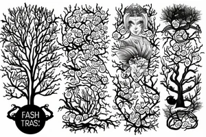 sacura tree tattoo idea