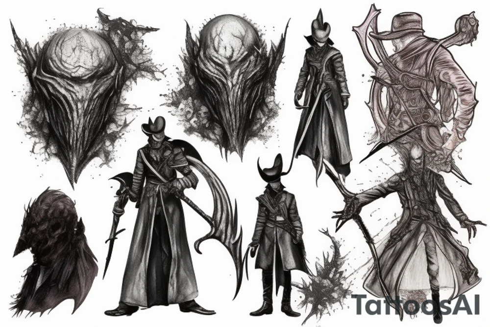bloodborne hunter mark tattoo idea